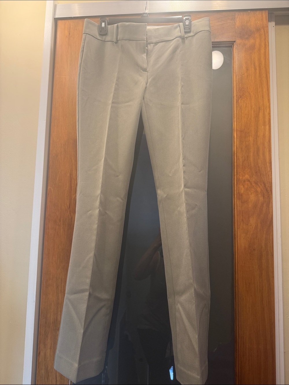 Ann Taylor Slim Dress Pants - taupe gray